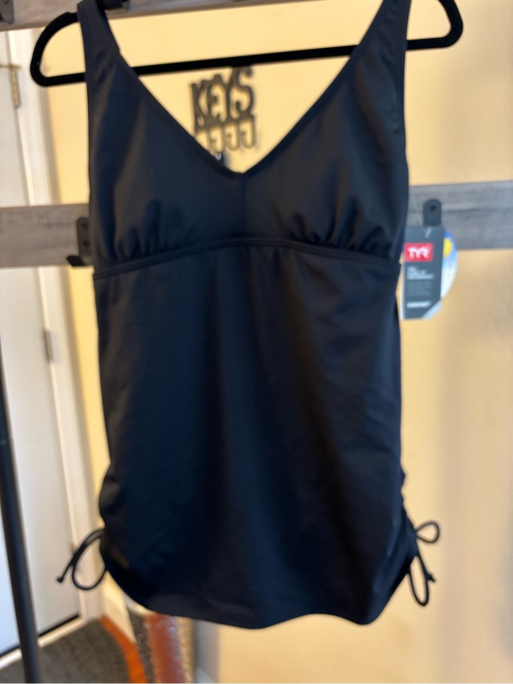 TYR Black V-Neck One-Piece Swim Tankini